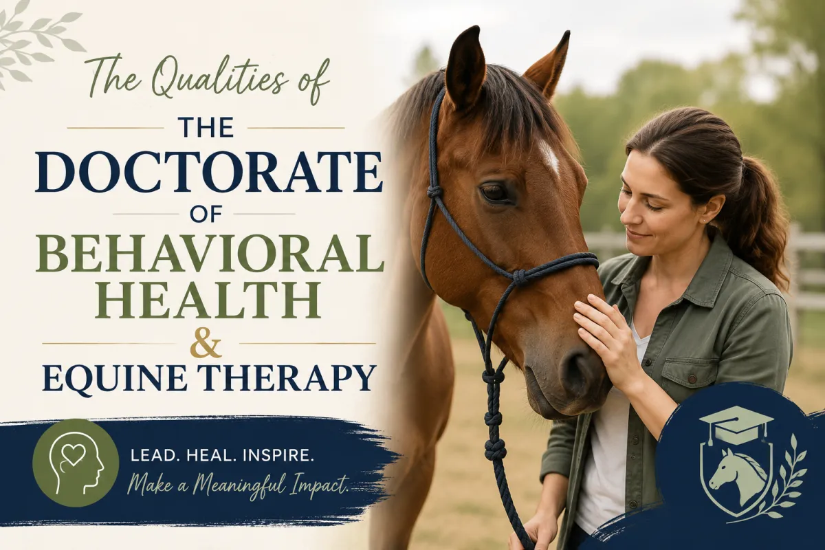 Qualities of the Doctorate of Behavioral Health & Equine Therapy