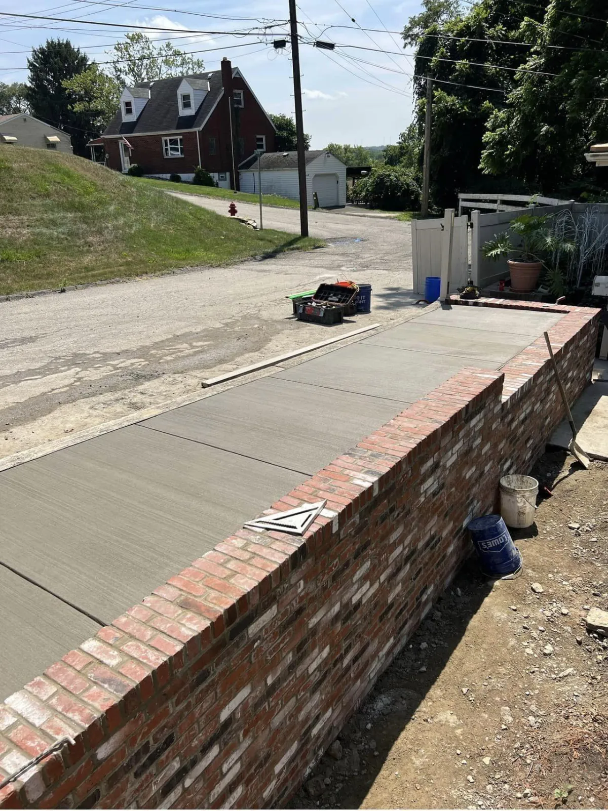 Retaining Wall Installation