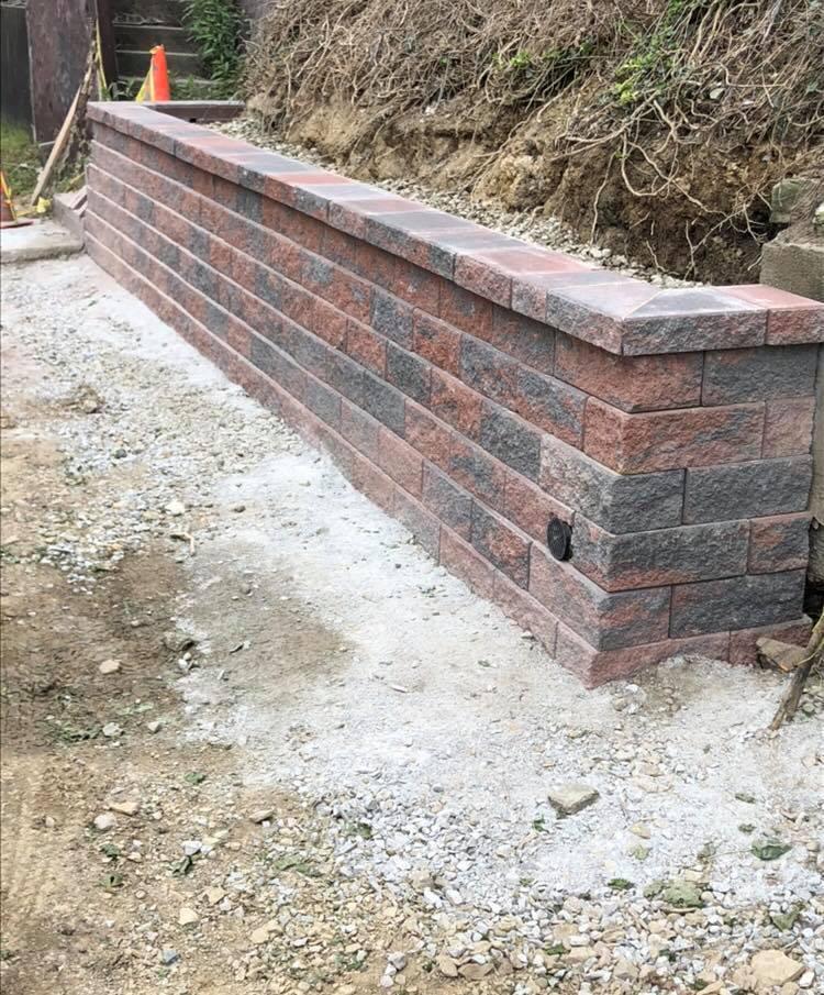 Retaining Wall Installation