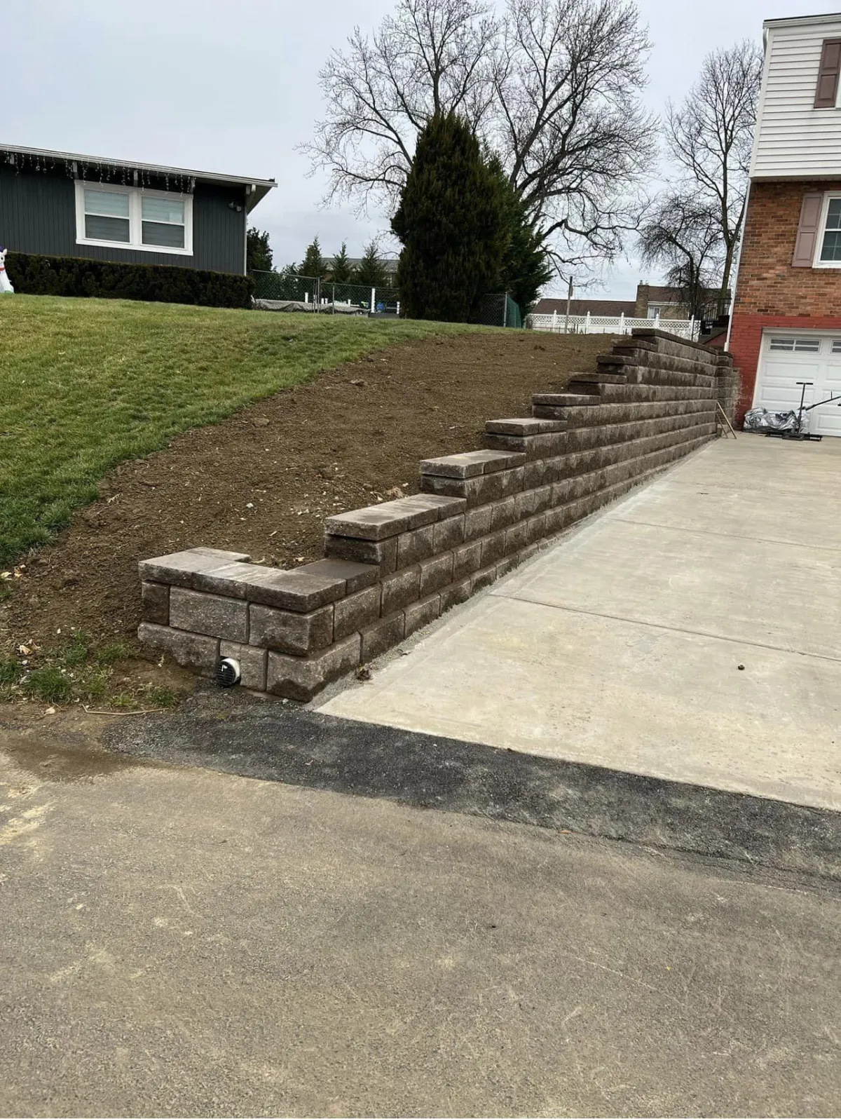 Retaining Wall Installation