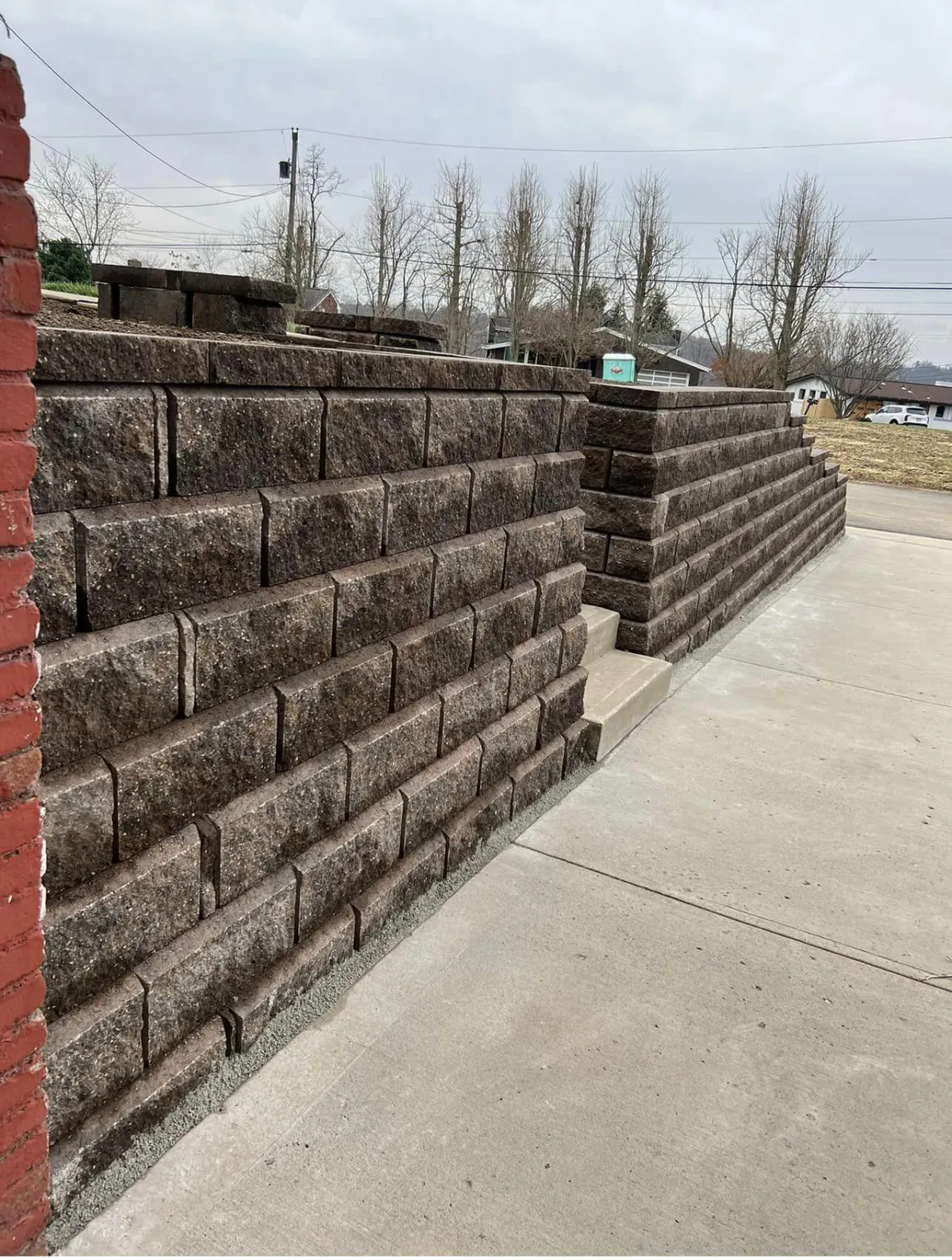 Retaining Wall Installation