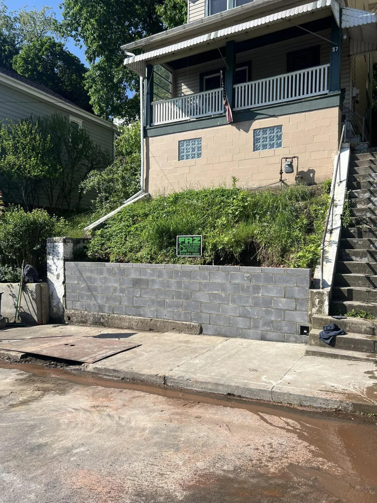 Retaining Wall Installation