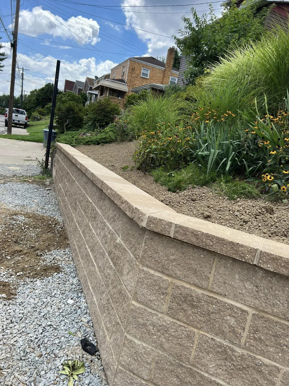 Retaining Wall Installation