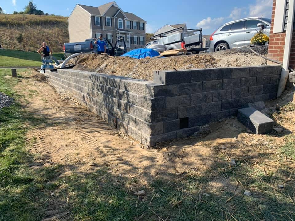 Retaining Wall Installation