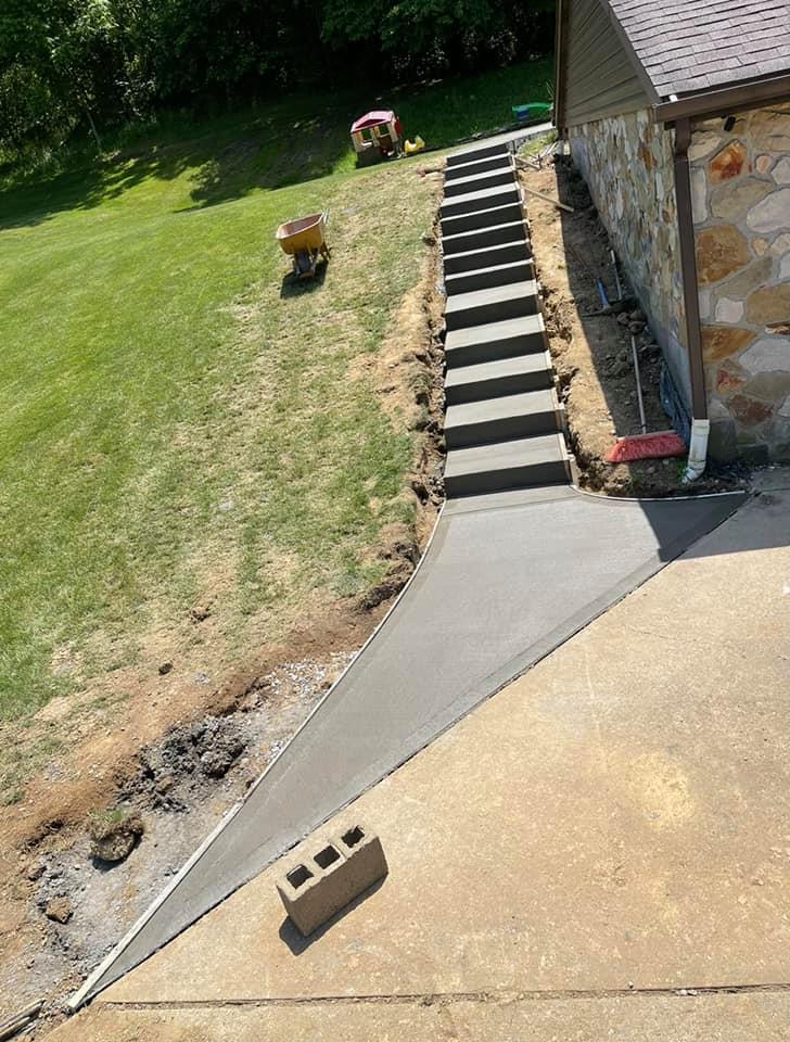 Concrete Step Installation