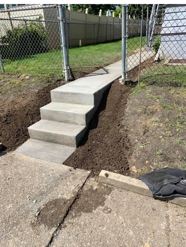 Concrete Step Installation