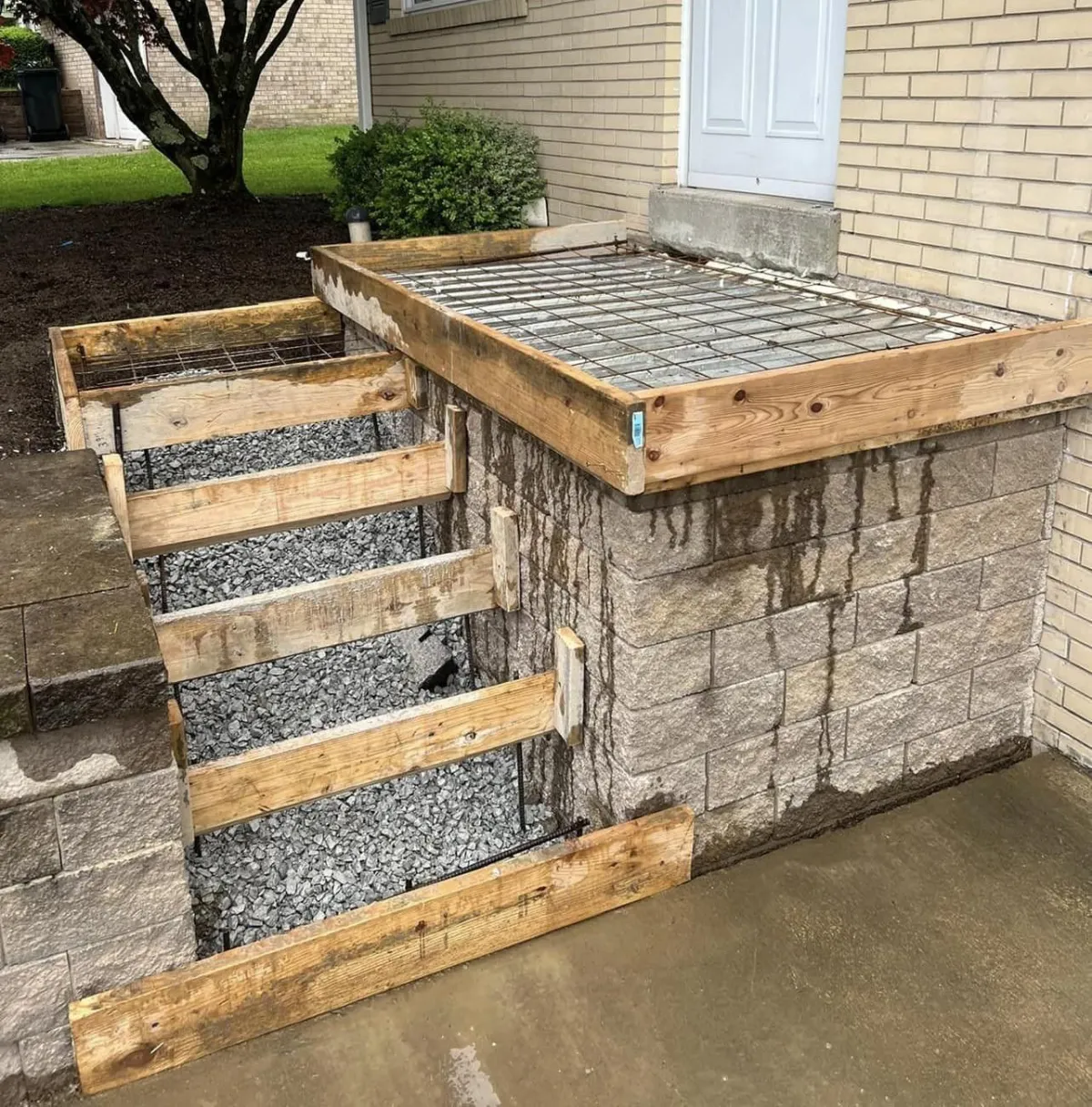 Concrete Step Installation