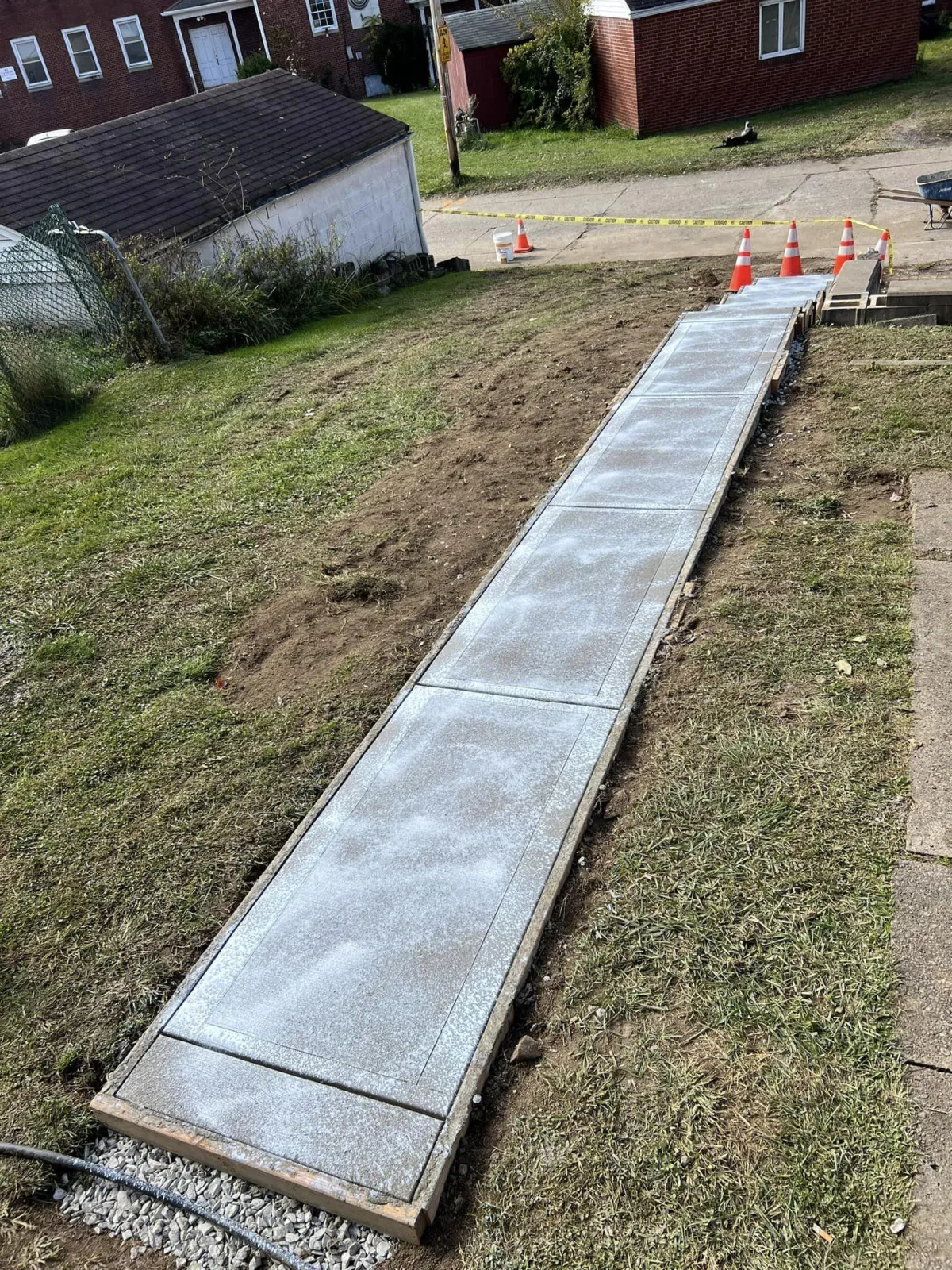 Concrete Sidewalk Installation