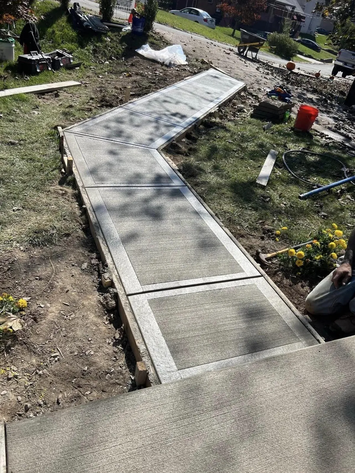 Concrete Sidewalk Installation