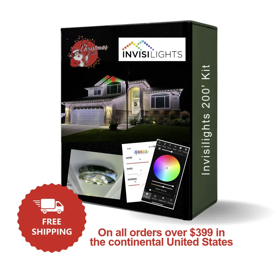 invisilights 200' permanent light kit 