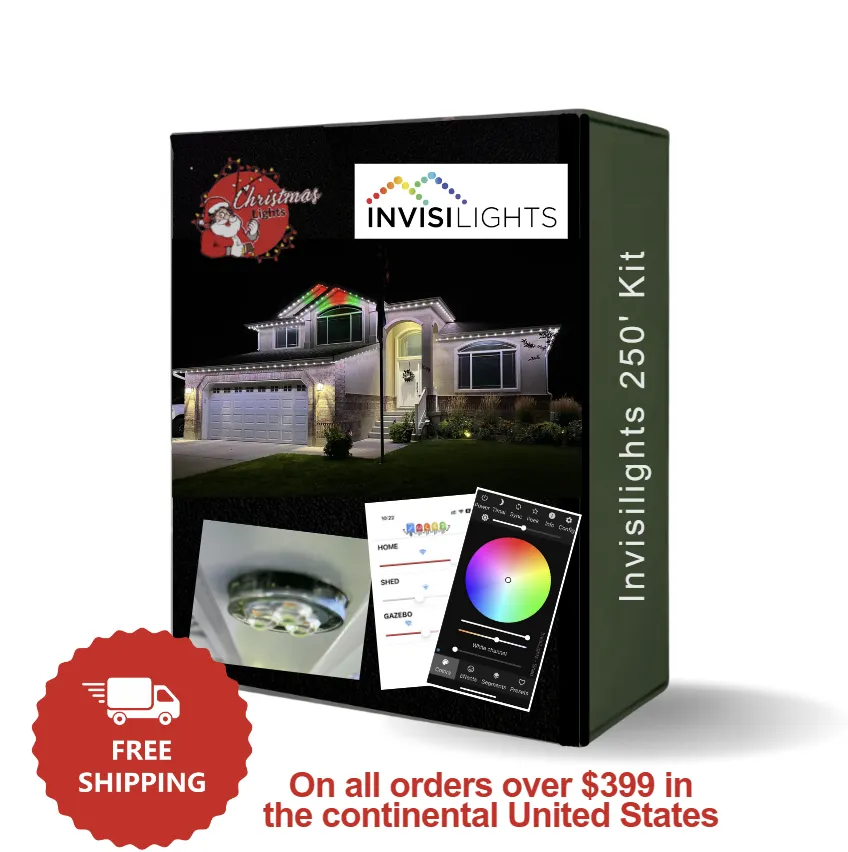 invisilights 250' permanent light kit 