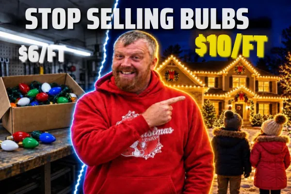 selling the Christmas lights bulbs magic not the bulbs