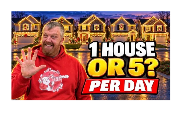 How Many Houses Can a Christmas Light Crew Install a Day?