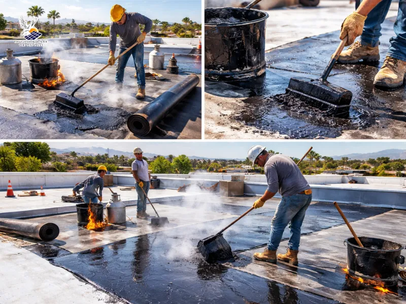 flat roof installation