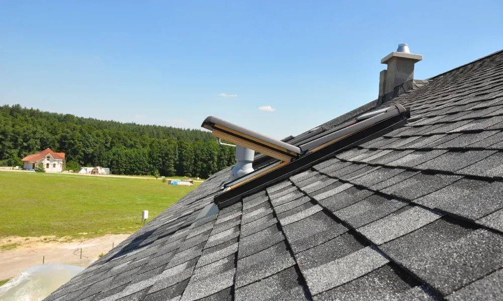 Torch flame heat-welding bituminous membrane on flat roof — what is the best roofing material for a flat roof