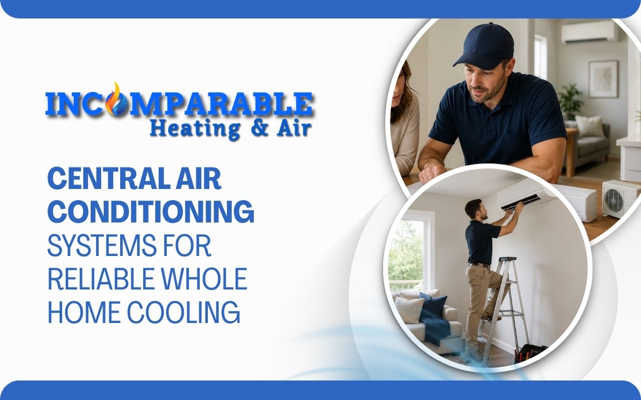 central air conditioning systems for whole home cooling