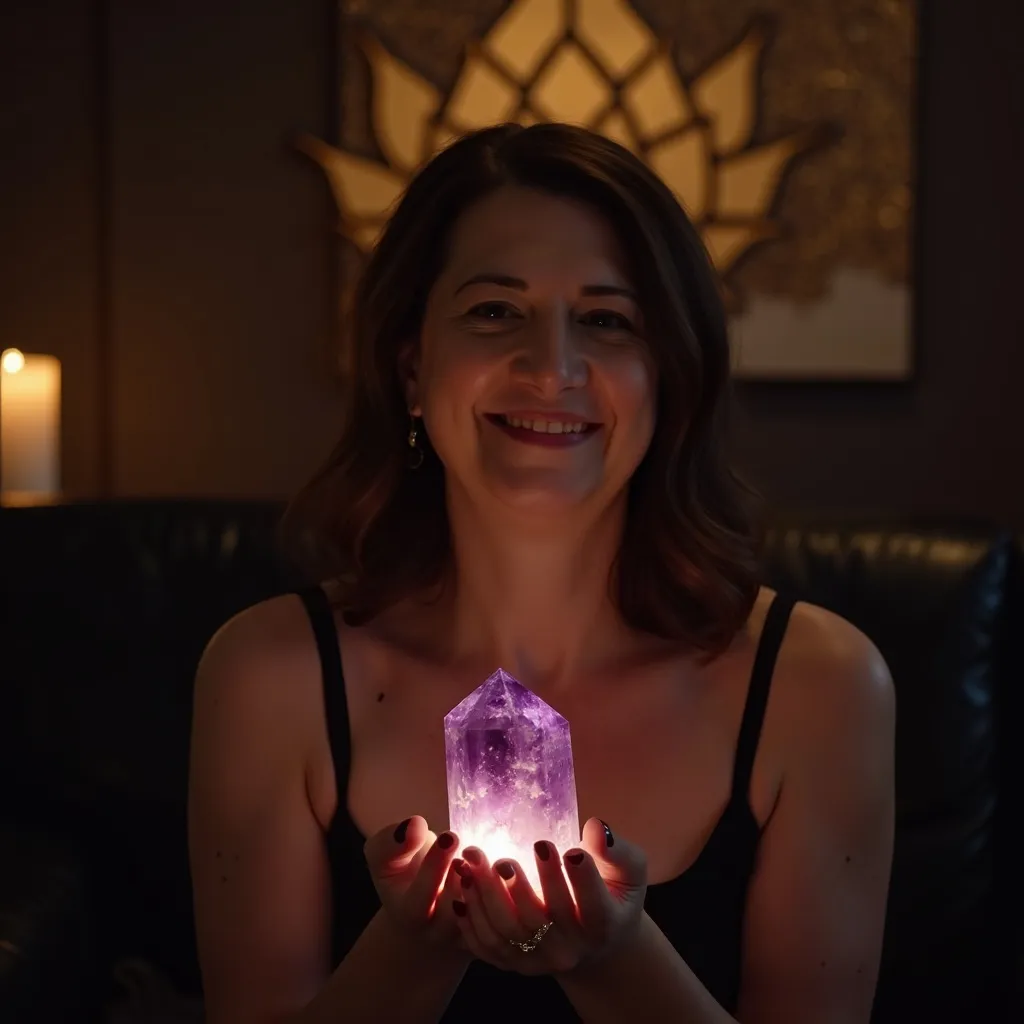 Woman reading Tarot cards in a peaceful setting