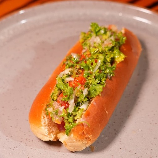 Vibrant street food plating