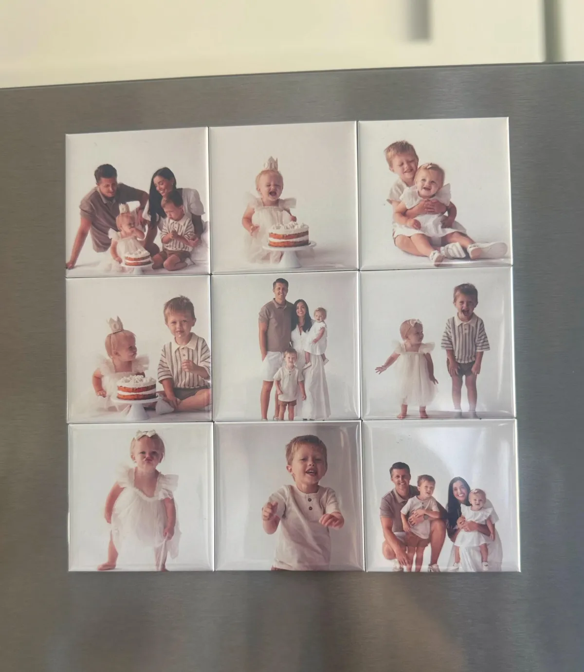 Magnets on a metal board