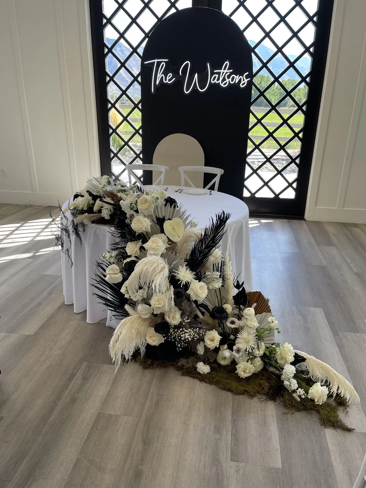 Signature floral detail by Andrea Robertson