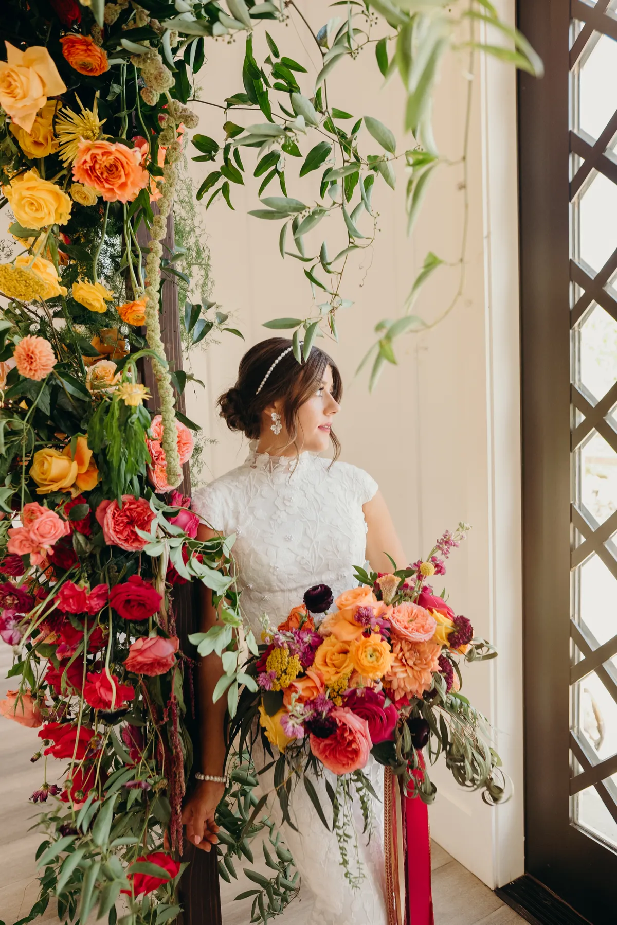 Floral installation by Flamingo Friday Floral Co.