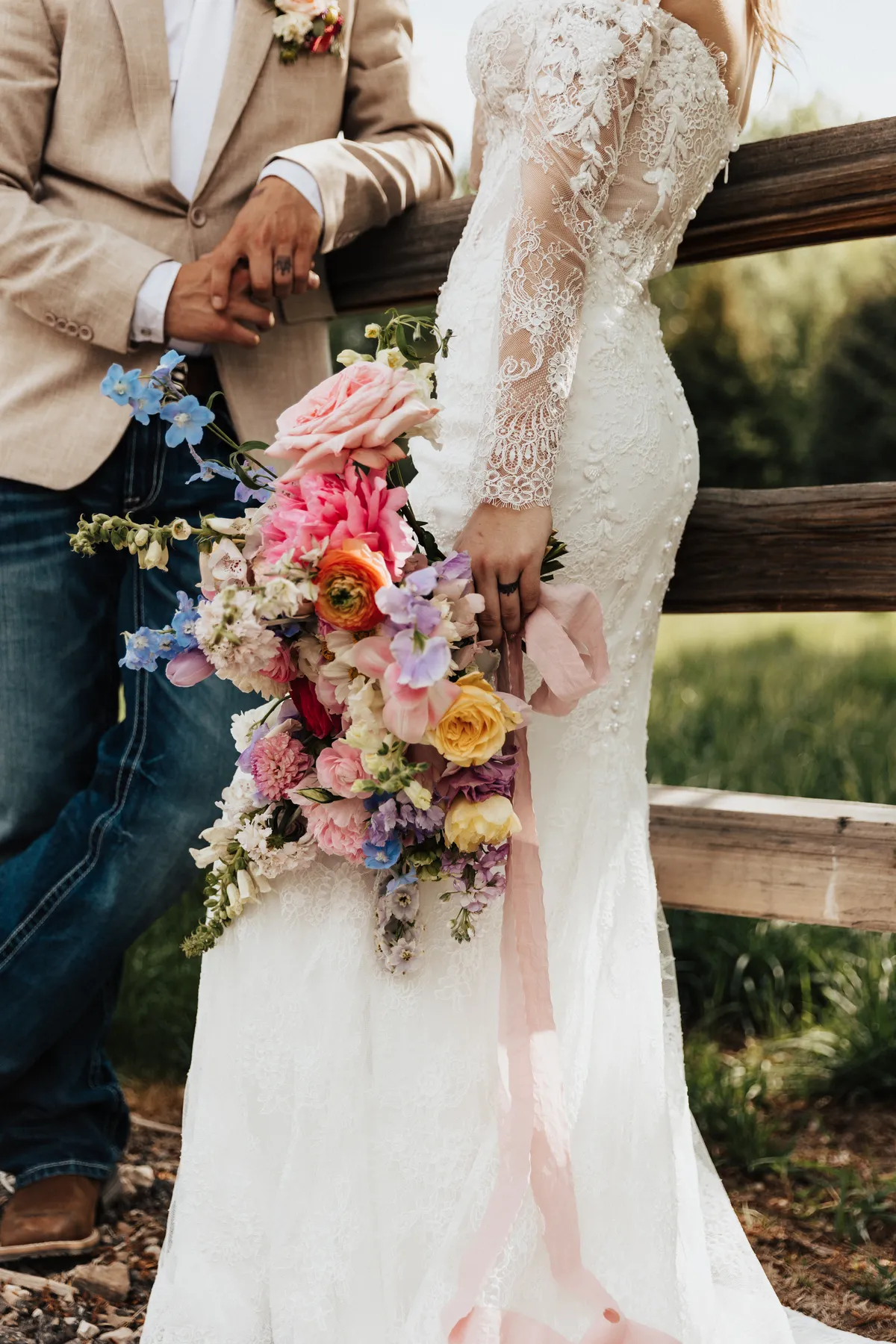 Floral detail by a luxury Utah florist