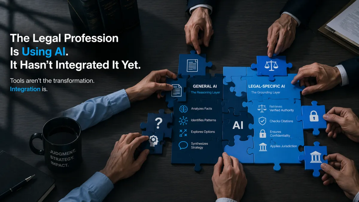 The Legal Profession Is Using AI. It Hasn't Integrated It Yet.