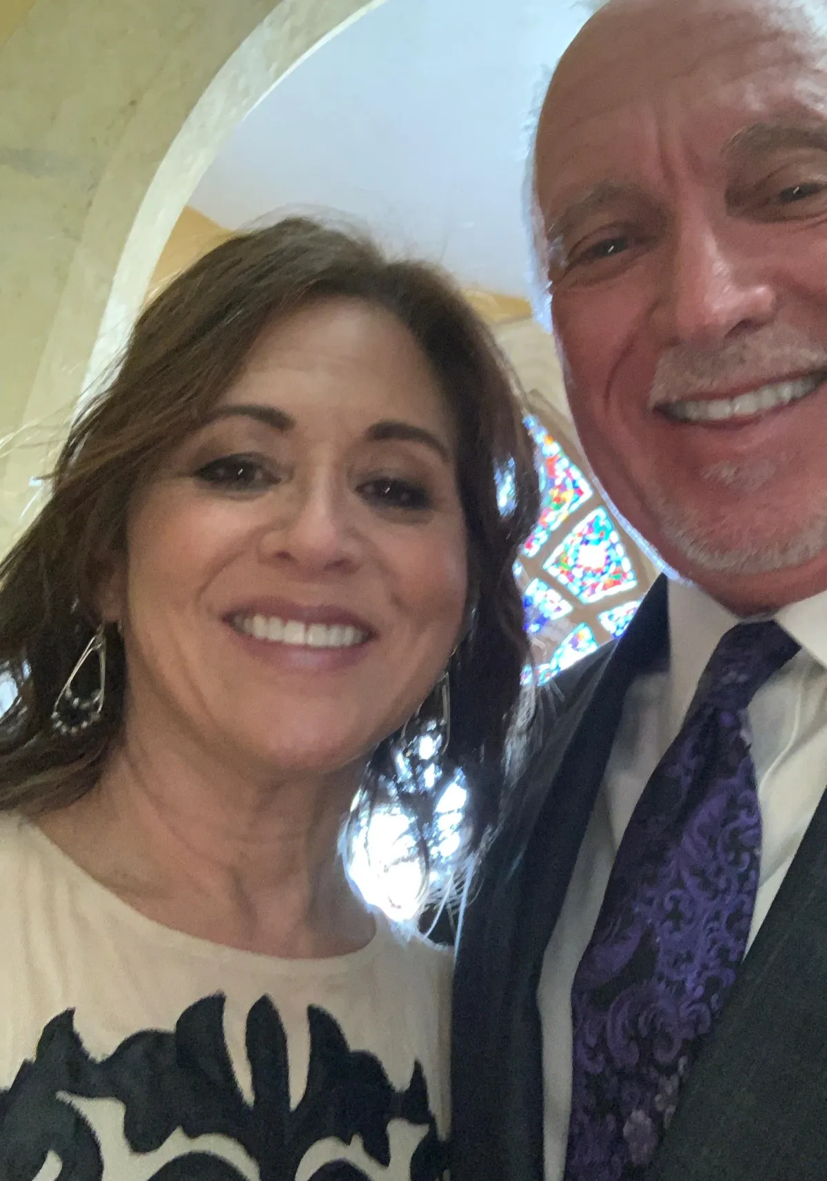 Vera on her wedding day, radiating grace and joy