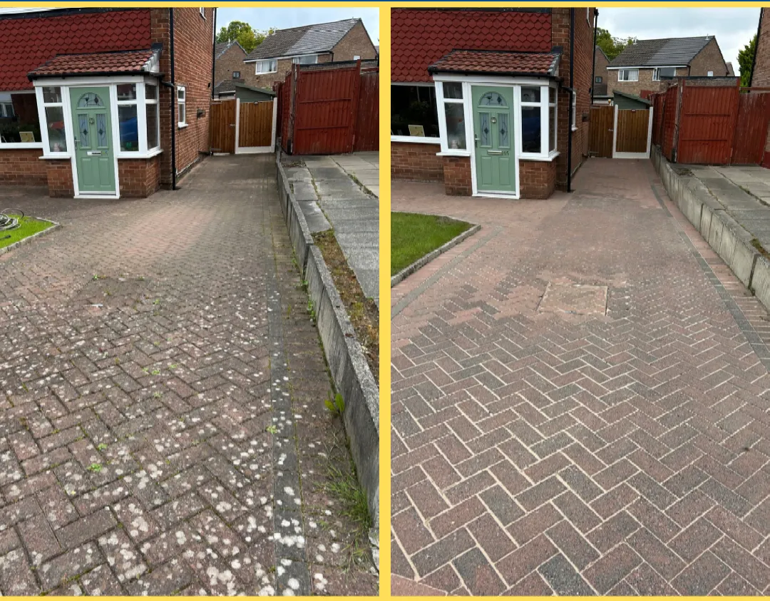 Driveway Cleaning and Re-Sanding in Heywood