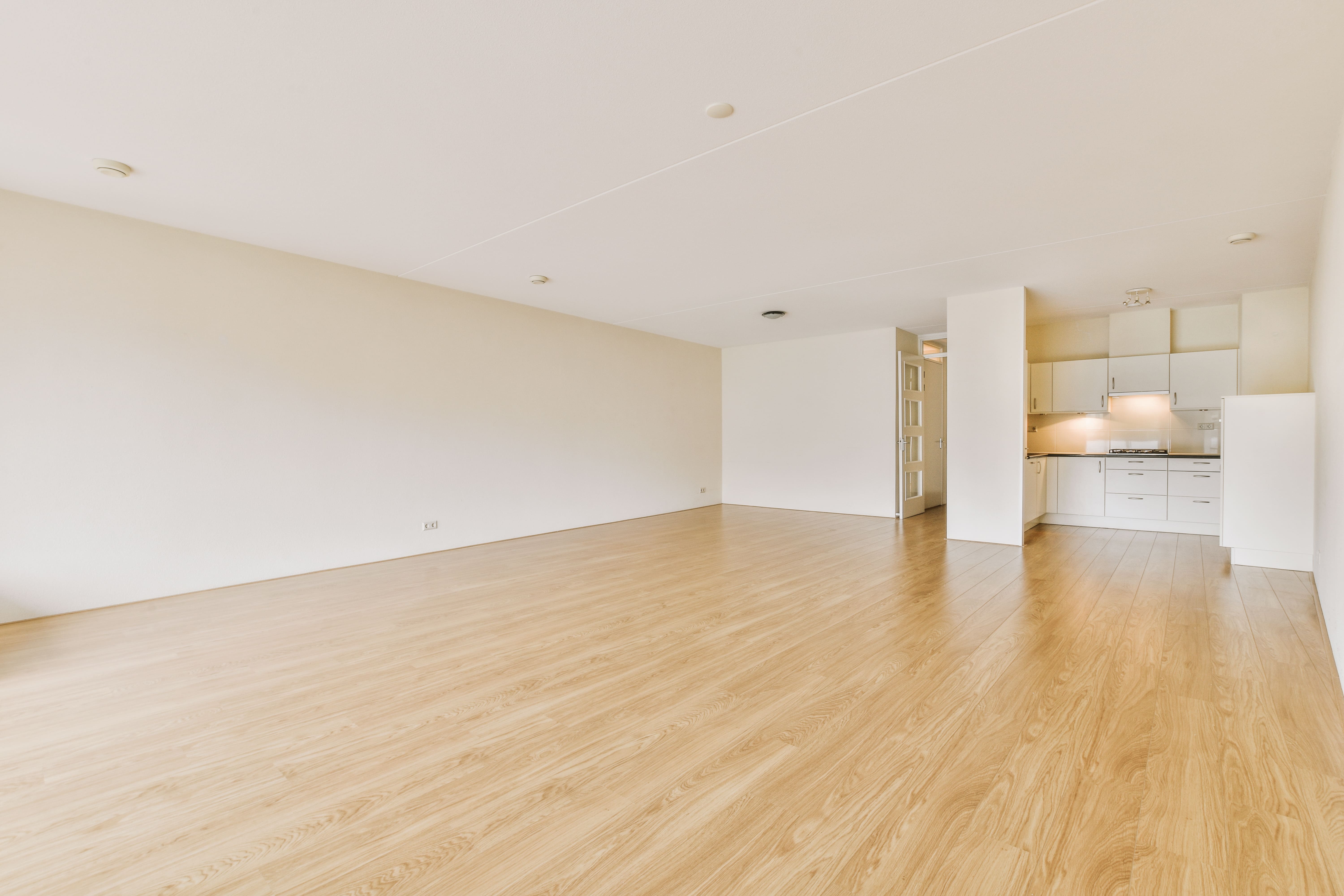 Subfloor preparation work during a flooring installation in Fort Saskatchewan