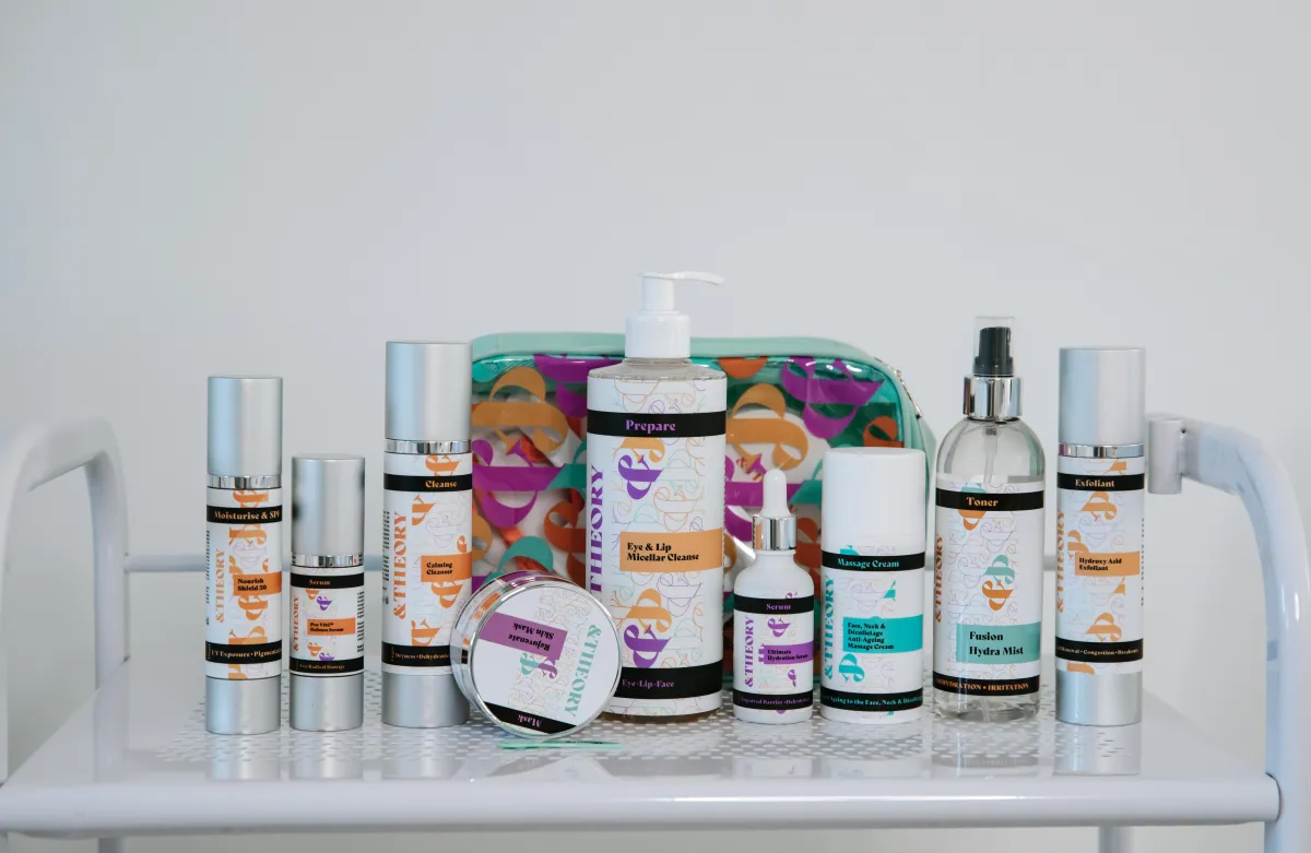 Skincare products by beauty & theory