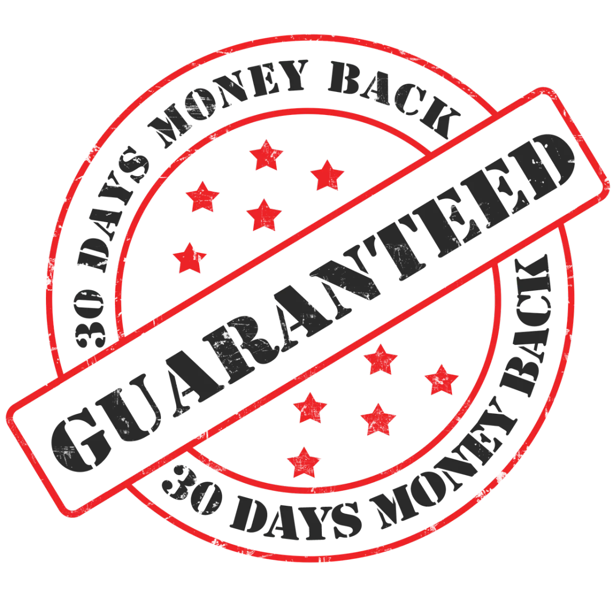 30 Day 100% Money Back Guarantee