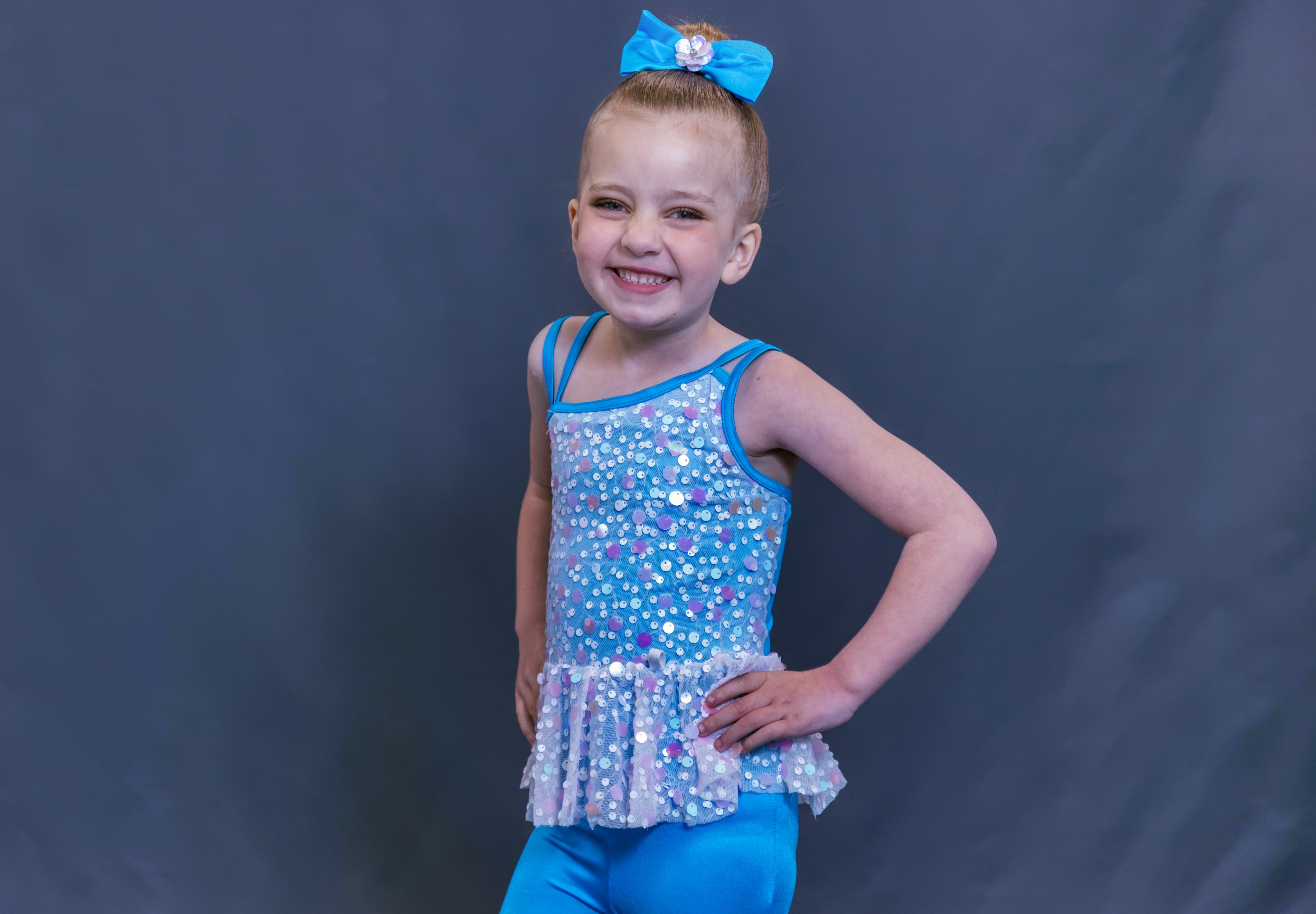 Preschool dancers in a creative movement class