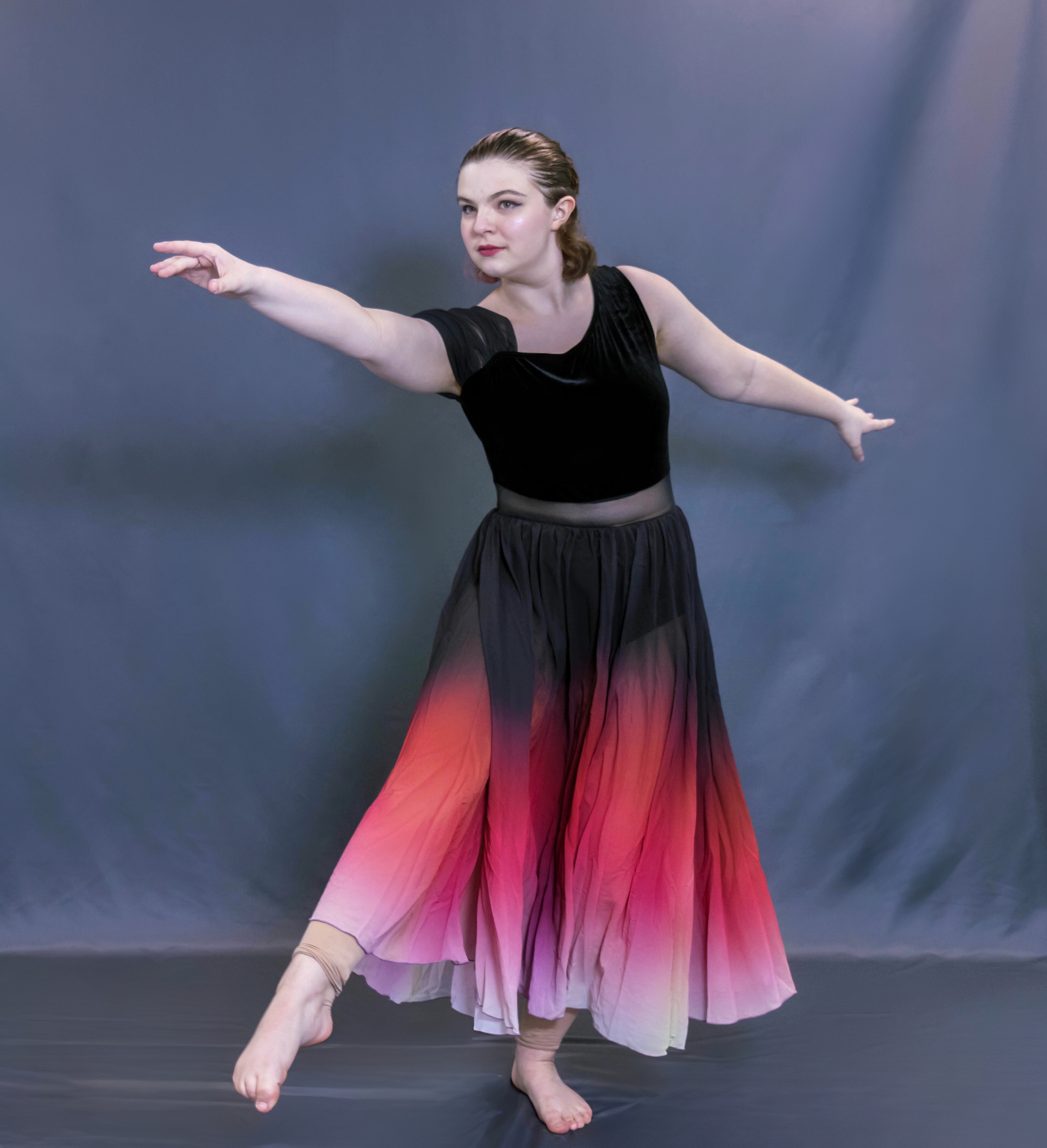 Preschool dancers in a creative movement class