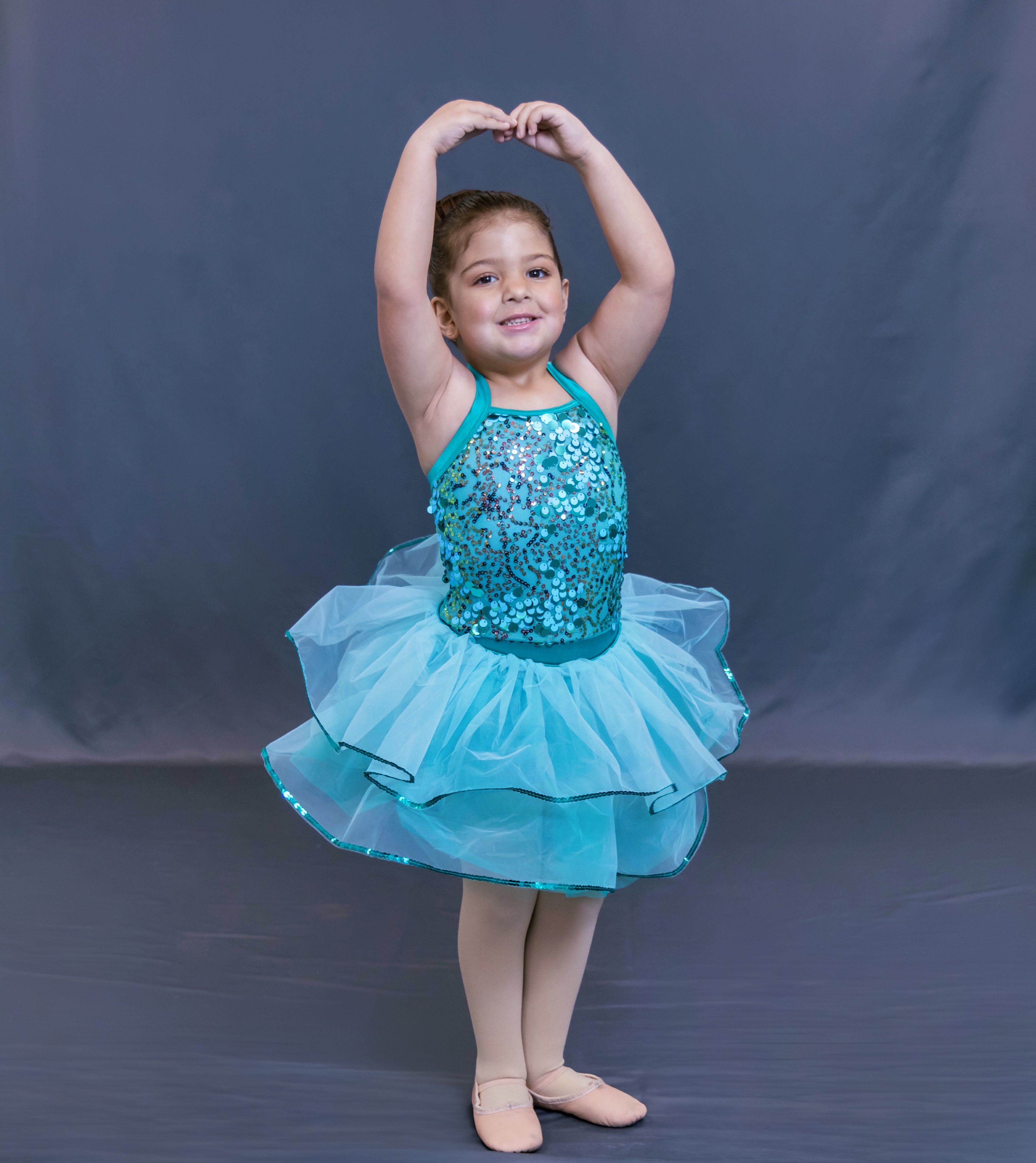 Preschool dancers in a creative movement class