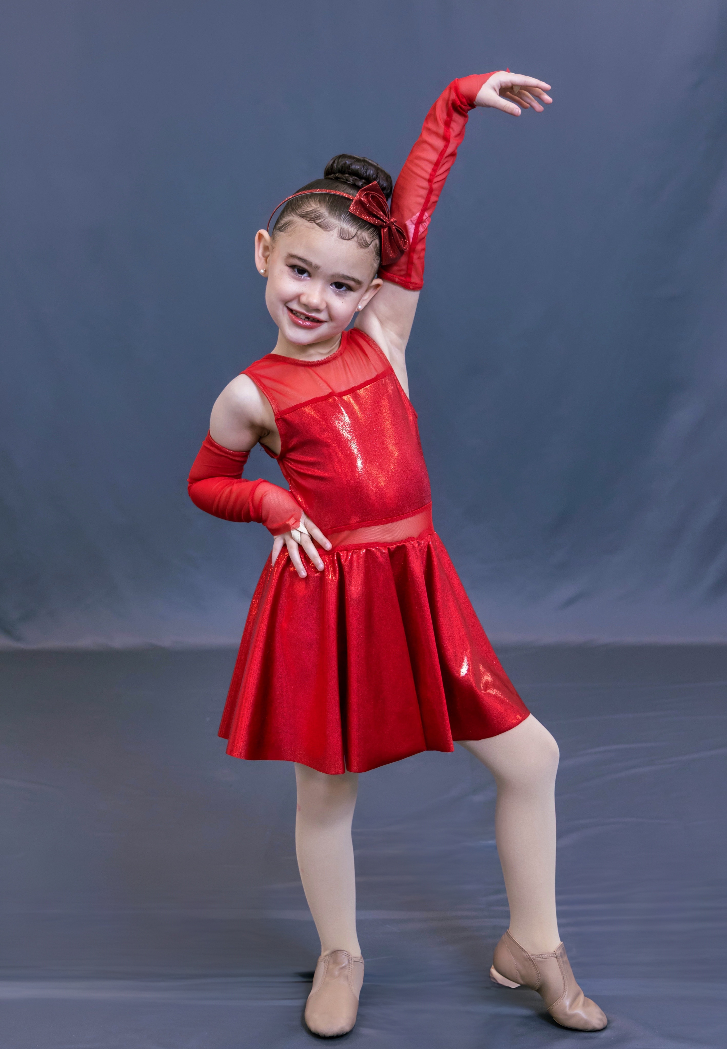 Preschool dancers in a creative movement class