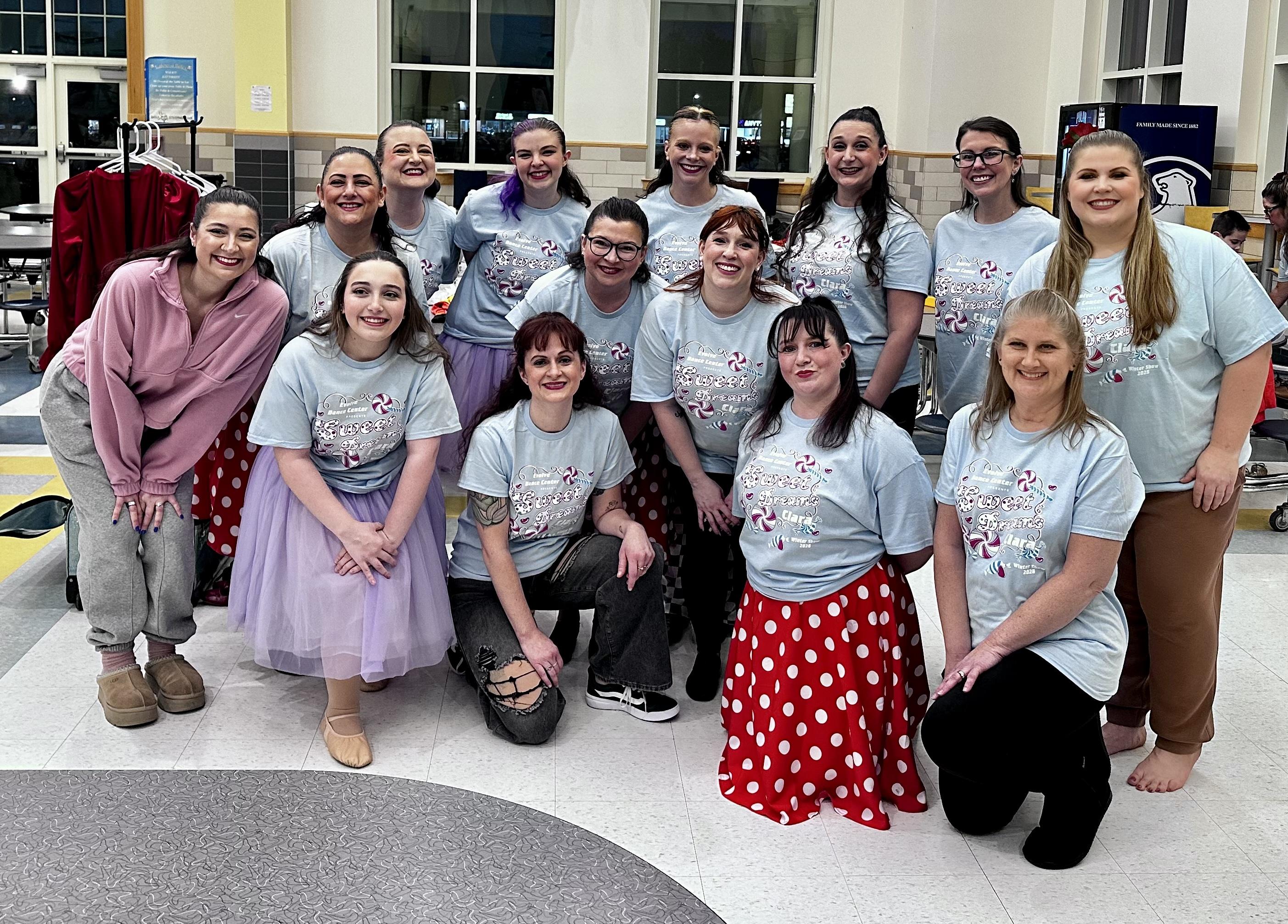 Preschool dancers in a creative movement class
