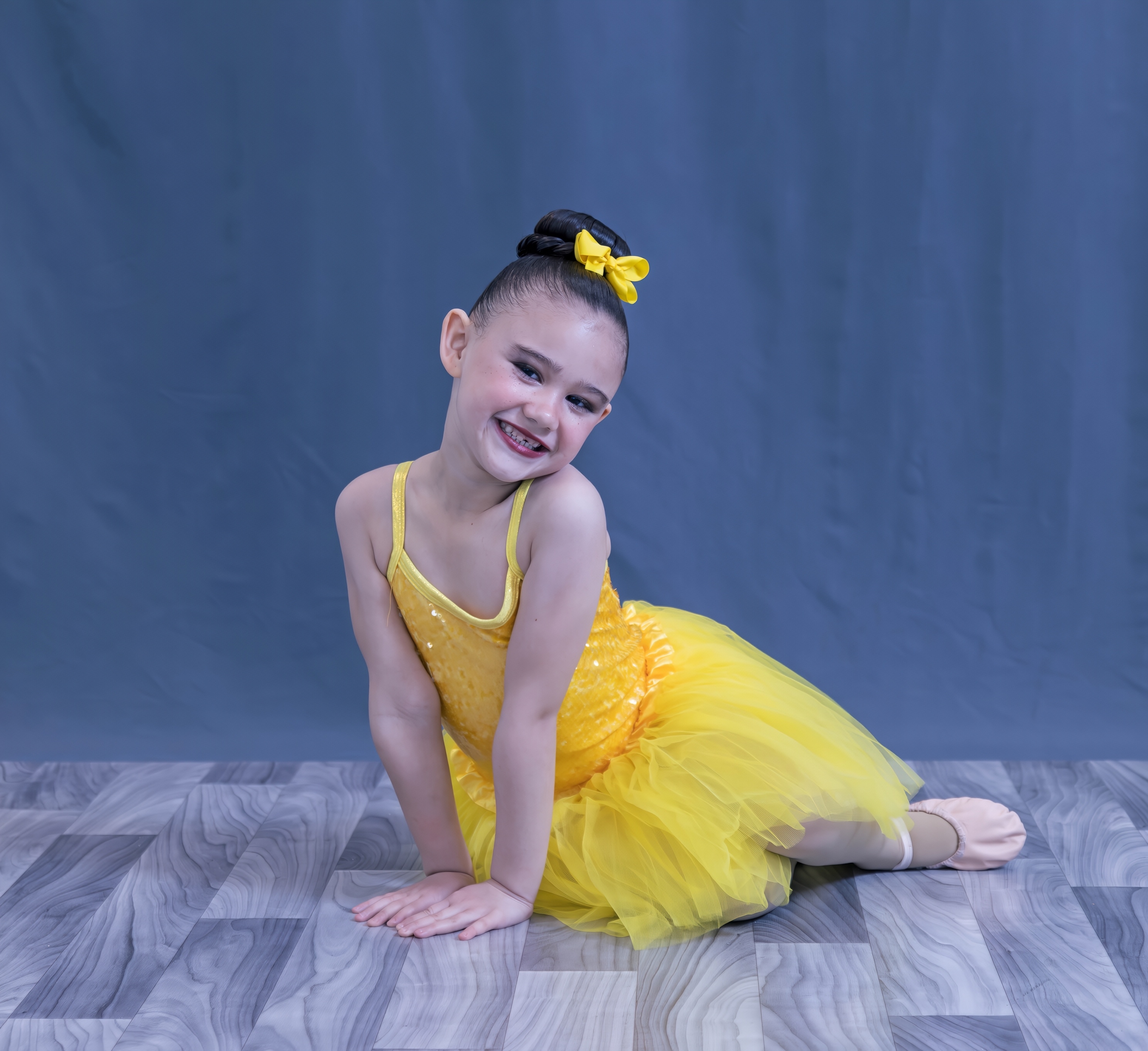 Preschool dancers in a creative movement class