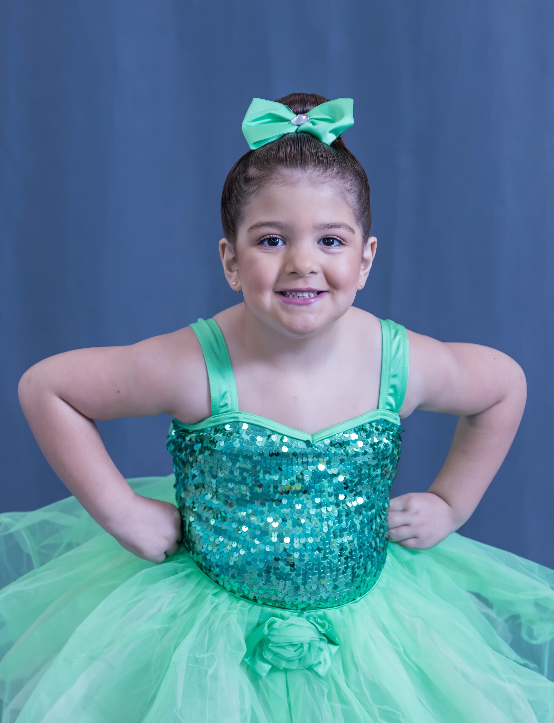 Preschool dancers in a creative movement class
