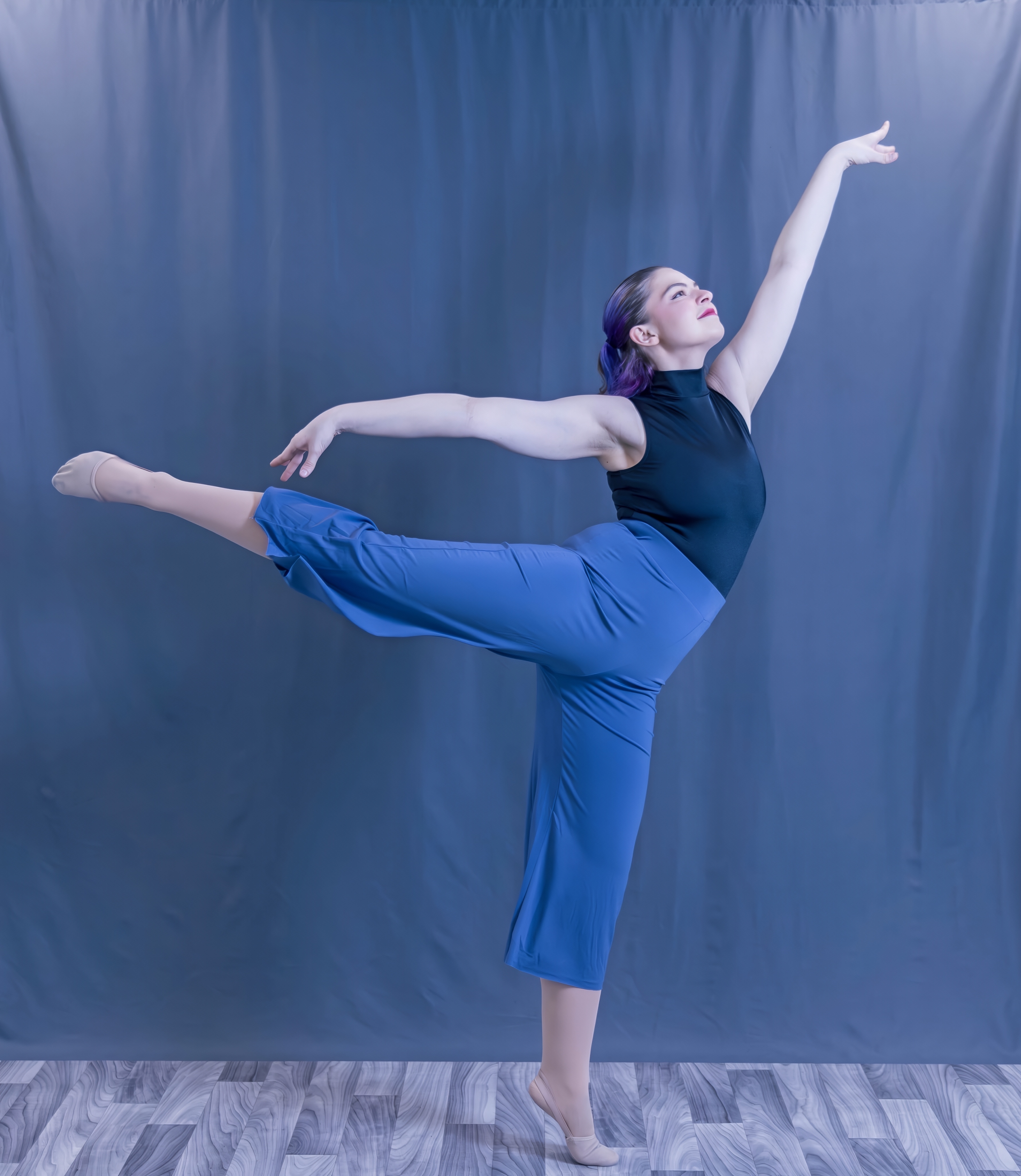 Preschool dancers in a creative movement class