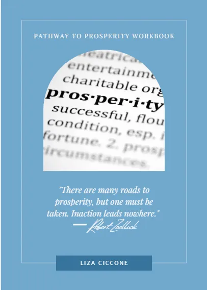 Pathway to Prosperity workbook cover with prosperity definition