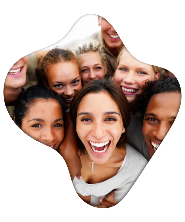 Group of people smiling