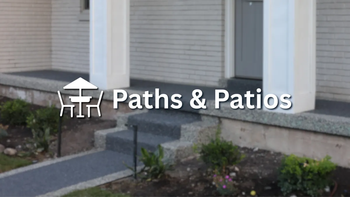 Seamless epoxy flooring in a finished basement, providing moisture resistance and a clean, modern look.