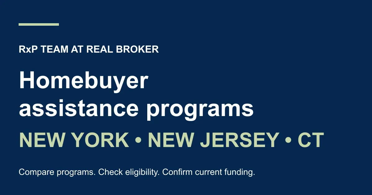 RxP homebuyer assistance resource for New York, New Jersey and Connecticut.