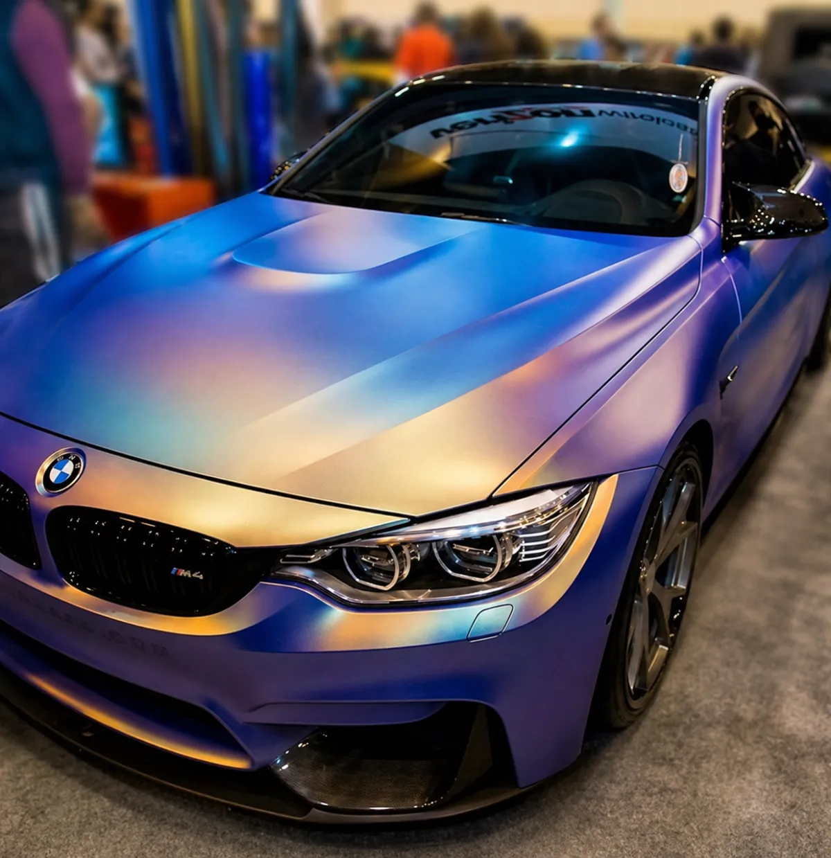 Luxury vehicle with premium vinyl wrap