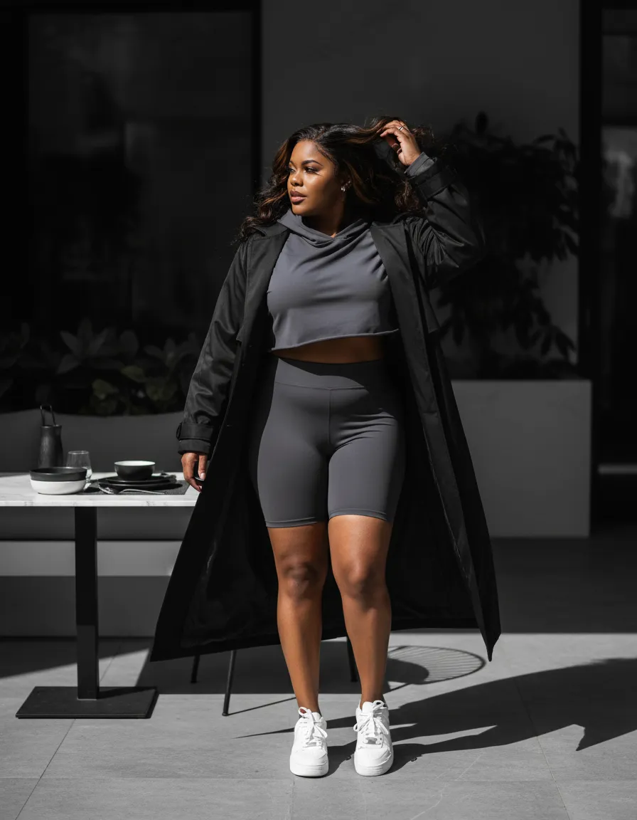 Young woman smiling while working on a laptop at desk.
