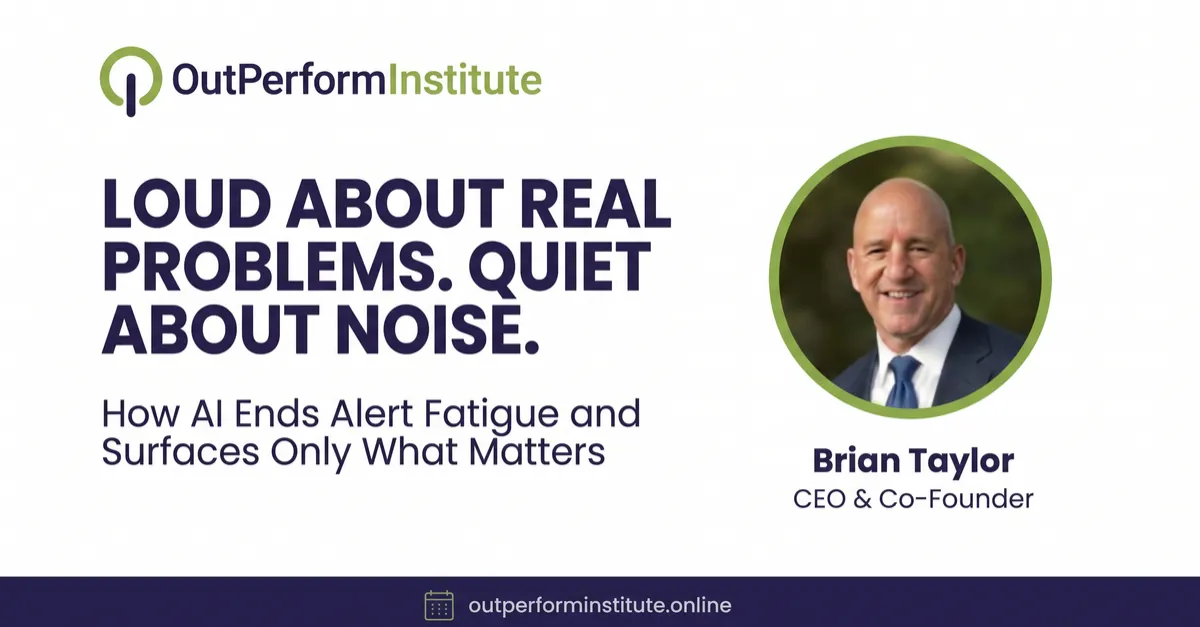 Loud About Real Problems. Quiet About Noise.