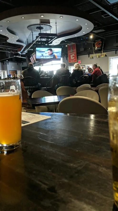 A fresh pizza at TOPS Pizza & Sports Bar, NW Calgary