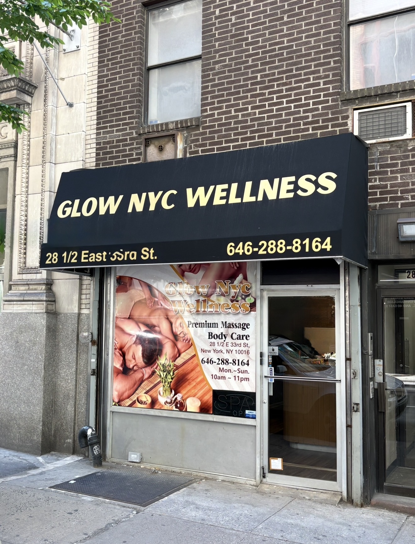 Lotus and Stone massage spa exterior and location map