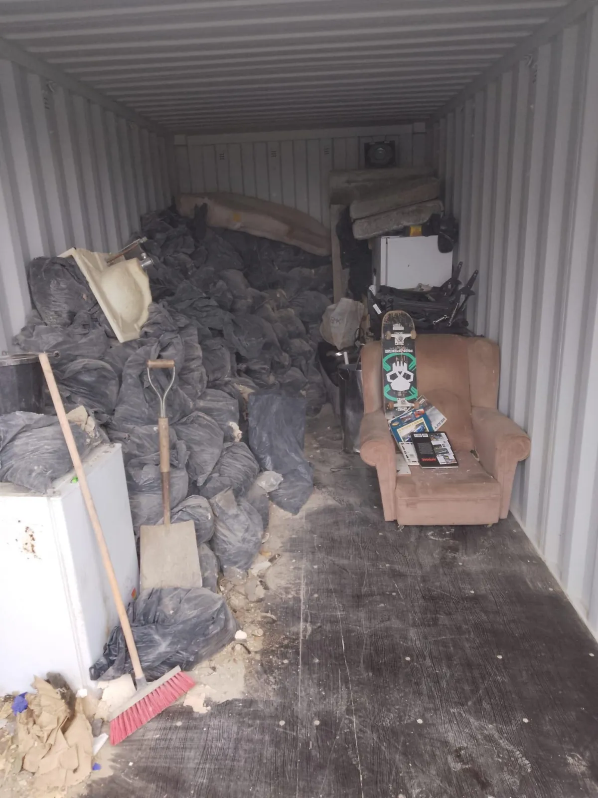 Before hardcore removal in Newhaven